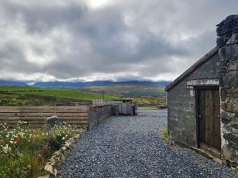 View from outside the cabin